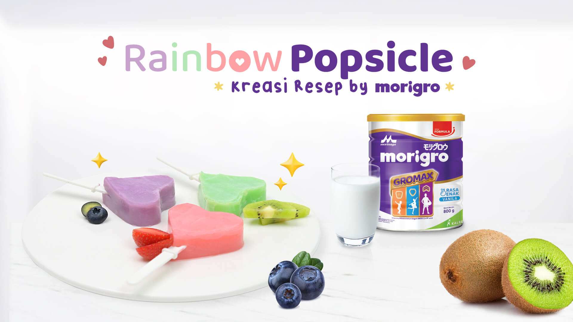 Rainbow Popsicle, Lebih Sehat dan Disukai Si Kecil